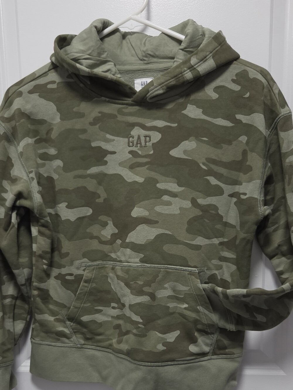 Unisex Gaps Kids Camo Hoodie Sweatshirt LG